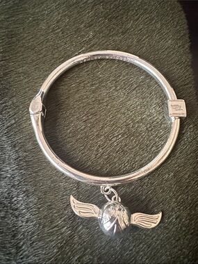 Ashley Bridget Harry Potter Snitch Silver Bracelet